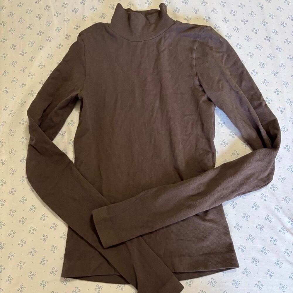 Free people open back turtleneck